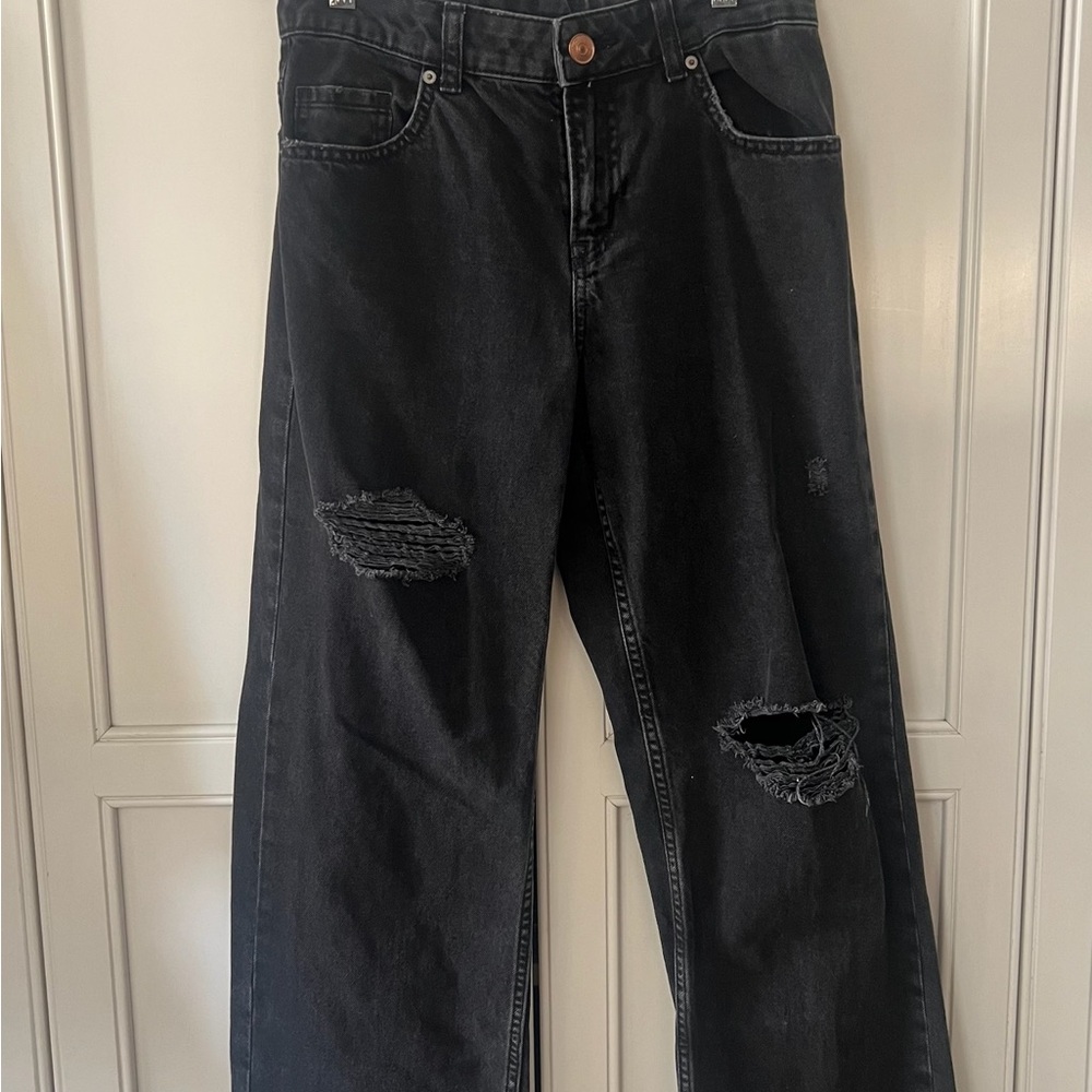 H&M Divided Charcoal Denim Pants